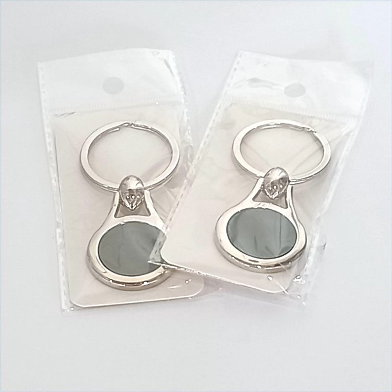 Keyring Blank Pear 23.5mm and printed dome (bagged)